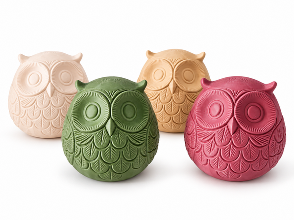 3D-geprinte uil – decoratief woonaccessoire