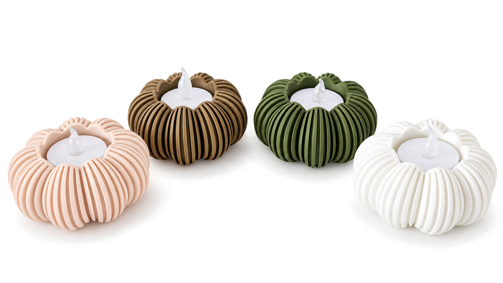 3D-geprinte waxinelichthouder – Herfst