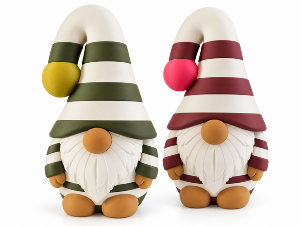 3D-geprinte Gnome LED-lamp – sfeervolle kerstdecoratie