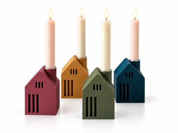 Huisje – 3D-geprinte kandelaar