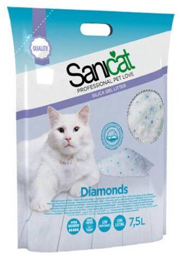 Sanicat Diamonds  Kattenbakvulling Grof - 7,5 L