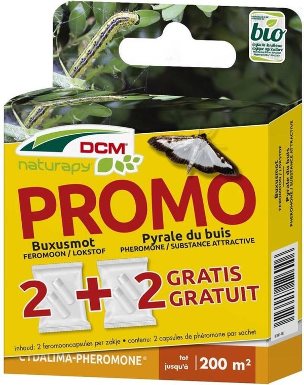 2x2 DCM feromooncapsules tegen de buxusmot