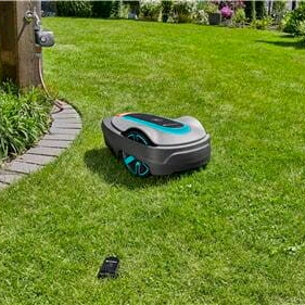 mooi gras door robotmaaier