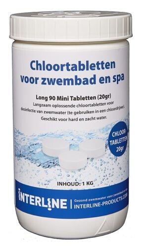 Interline Chloortabletten - Long 90   20 gram/1kg