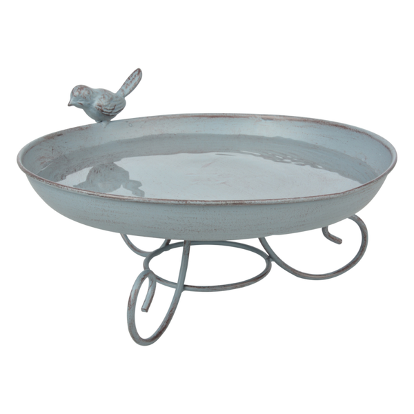 Grey Metal staand vogelbad FB401