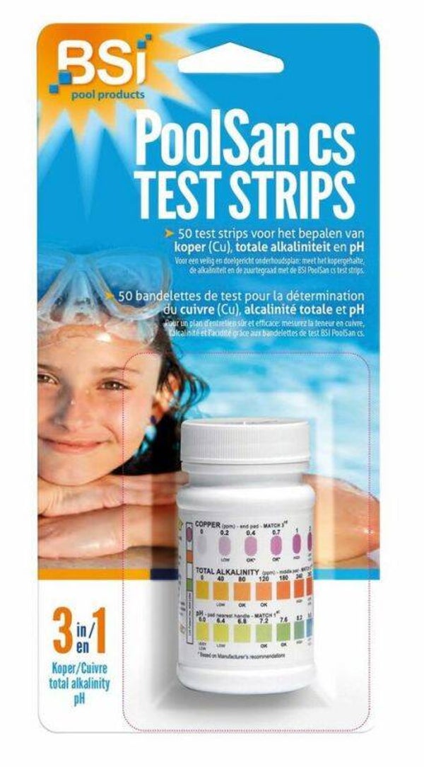 BSI Poolsan Teststrips voor Zwembad 50 stuks