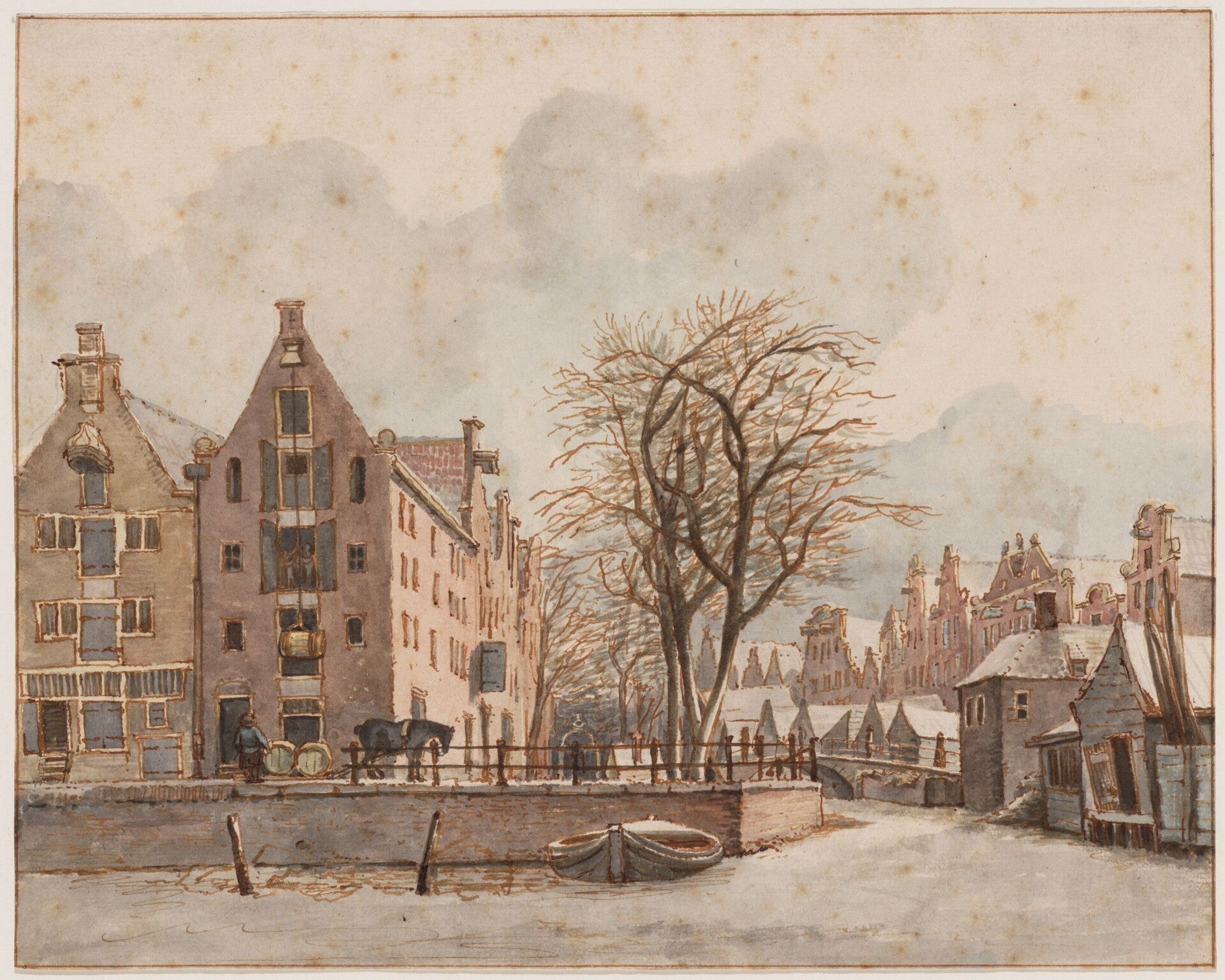 Uilenburgerbrug met links voor een sleper