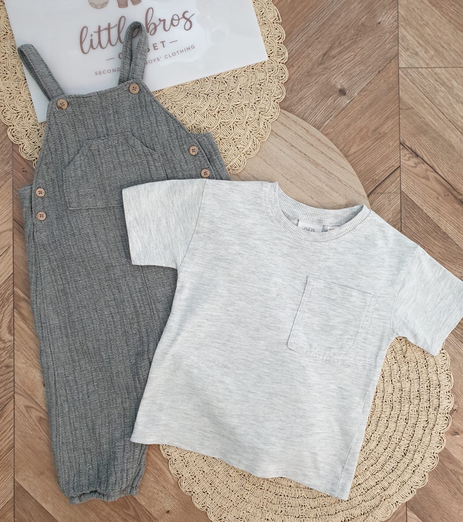 Grey Boy Set Zara - Maat 80