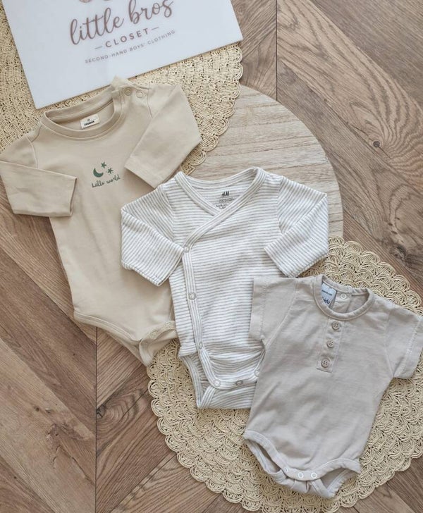 3 Rompers - Maat 50