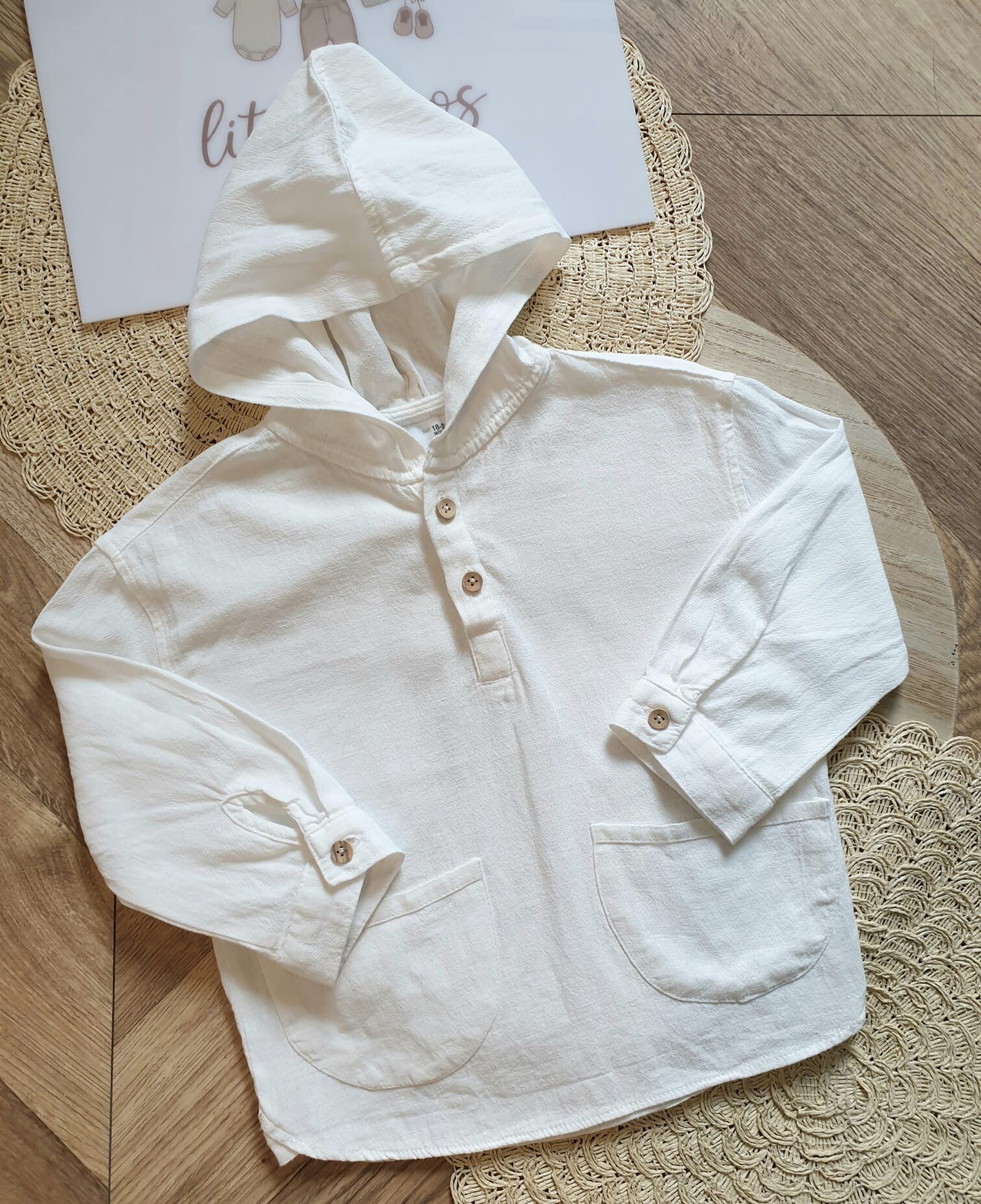 Hoodie Blouse Katoen/Linnen Maat 92