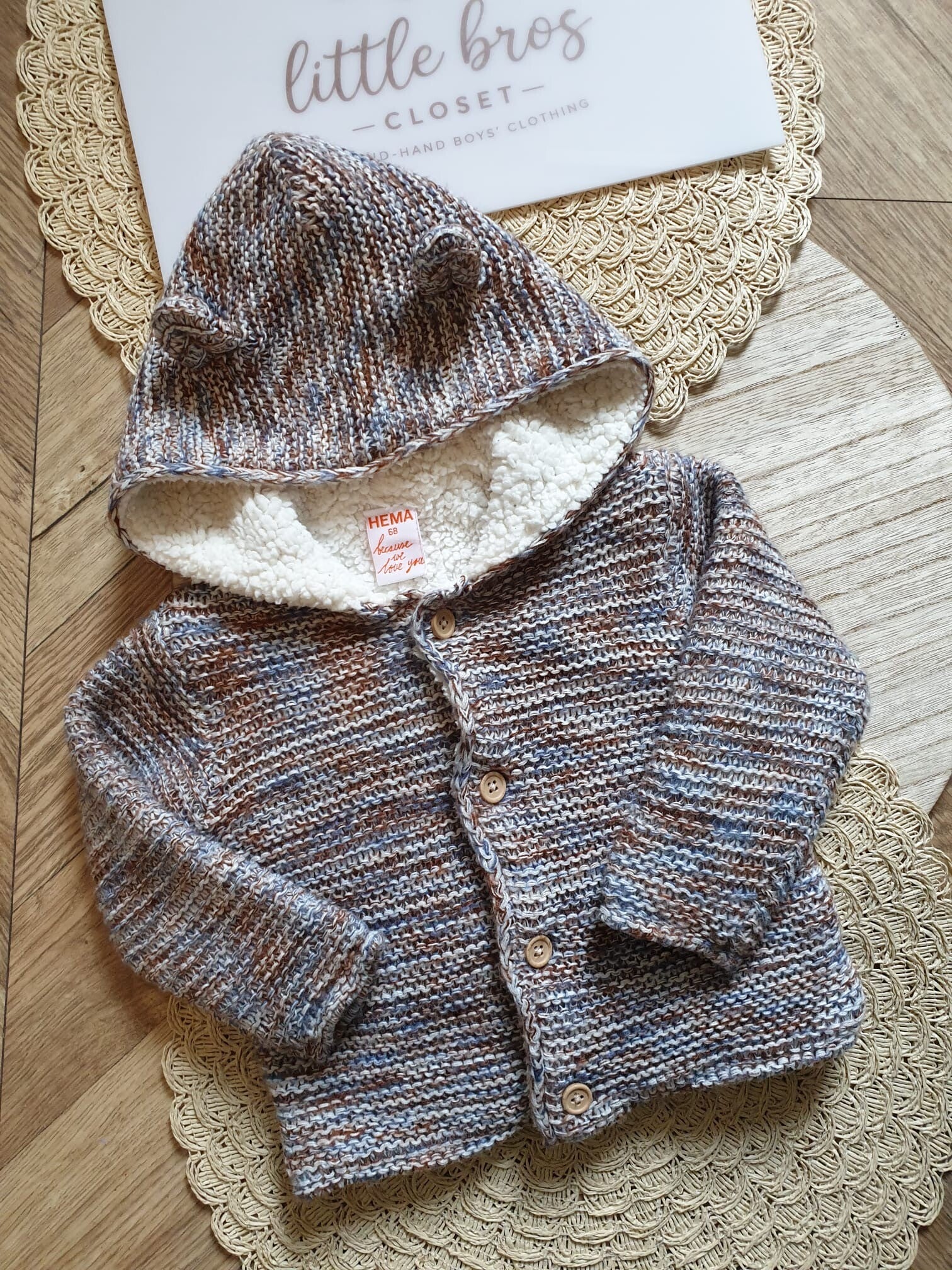 Baby Vest Teddyvoering - Maat 68