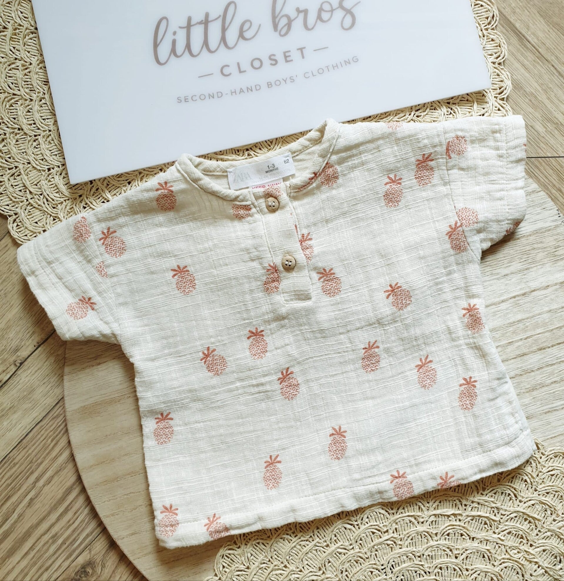 Pineapple Cutie 100% katoen - Maat 62