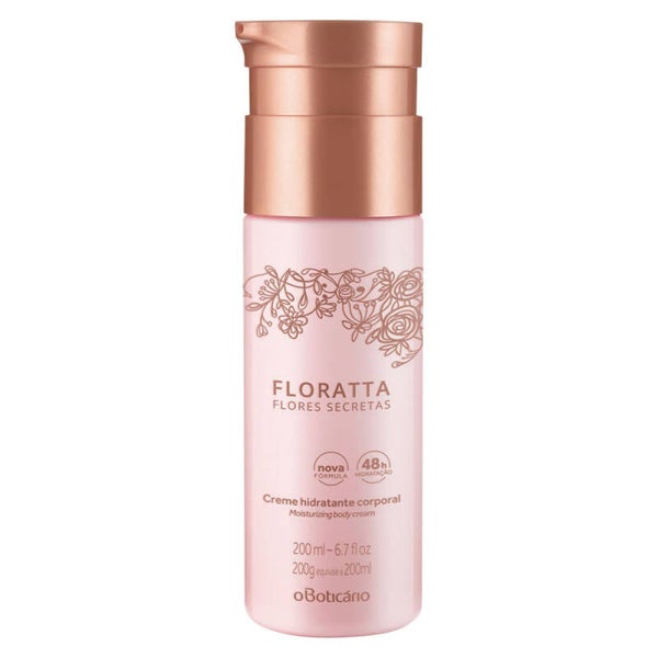 Floratta Flores Secretas Cremet Hidratante Corporal, 200g