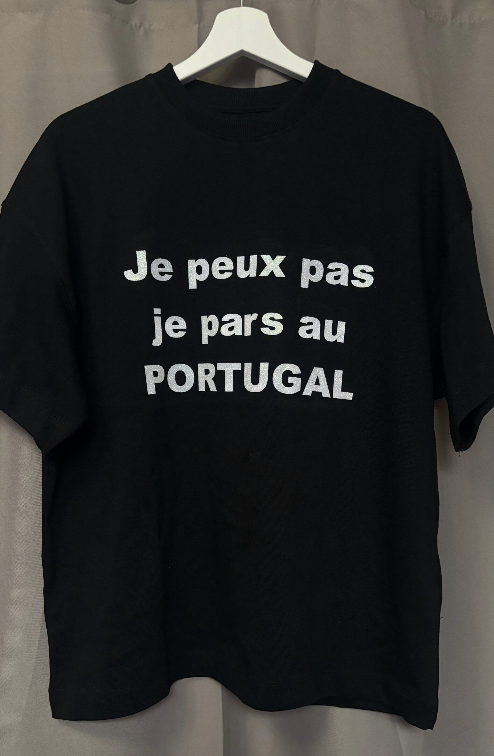 T-shirt noir personnalisé