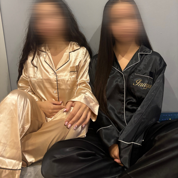 Pyjama en satin personnalisé