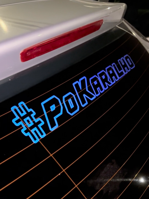 Stickers #PoKaralho 40cm holographique