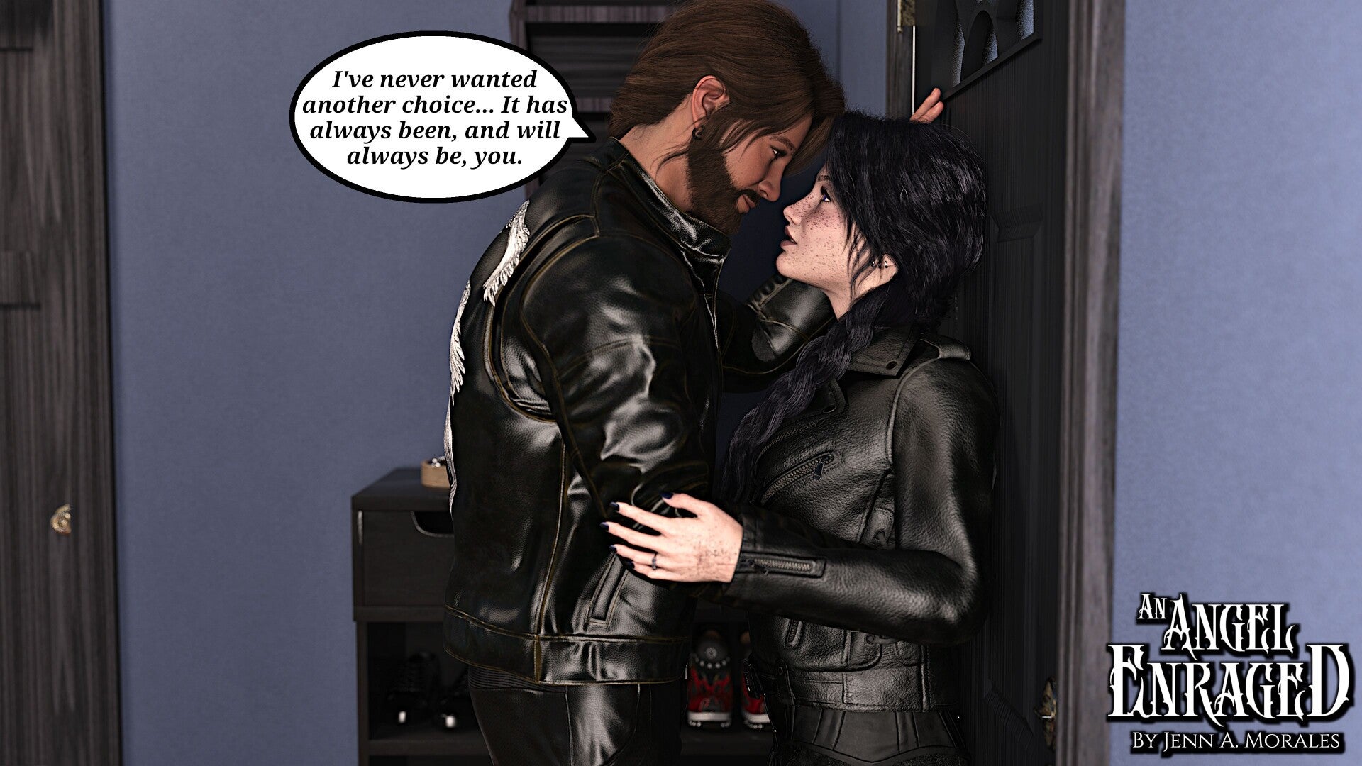 Beryx pins Kalista to the door and says "I never wanted another choice... it has always been, and will always be, you."
