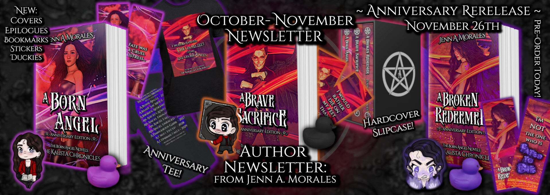 October and November header now features the new covers!