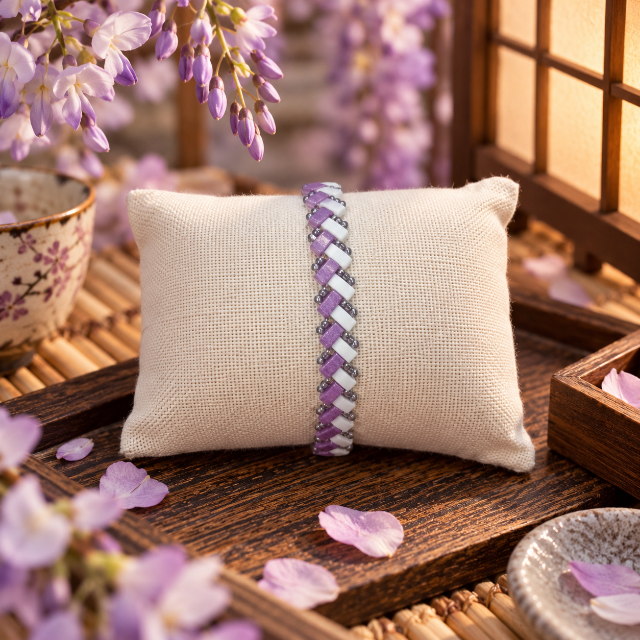 Blanc et violet