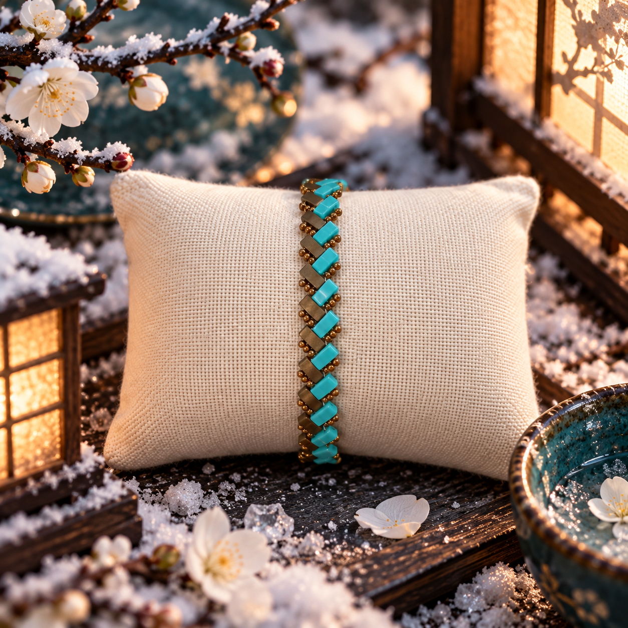 Bronze et turquoise
