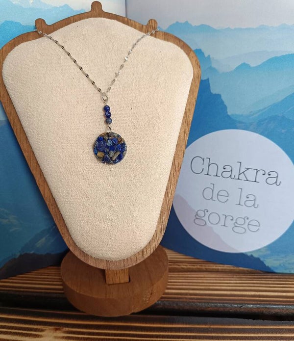 Collier Chakra de la Gorge – Lapis-Lazuli 💙