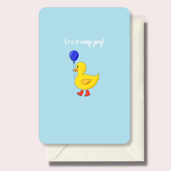 wenskaart | eendje jarig