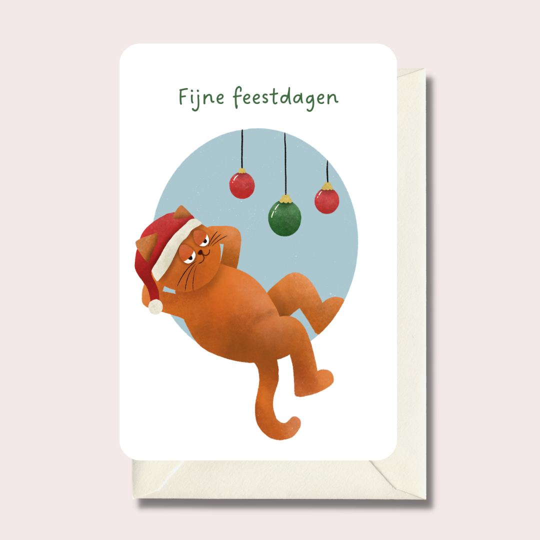 kerstkaart | kat