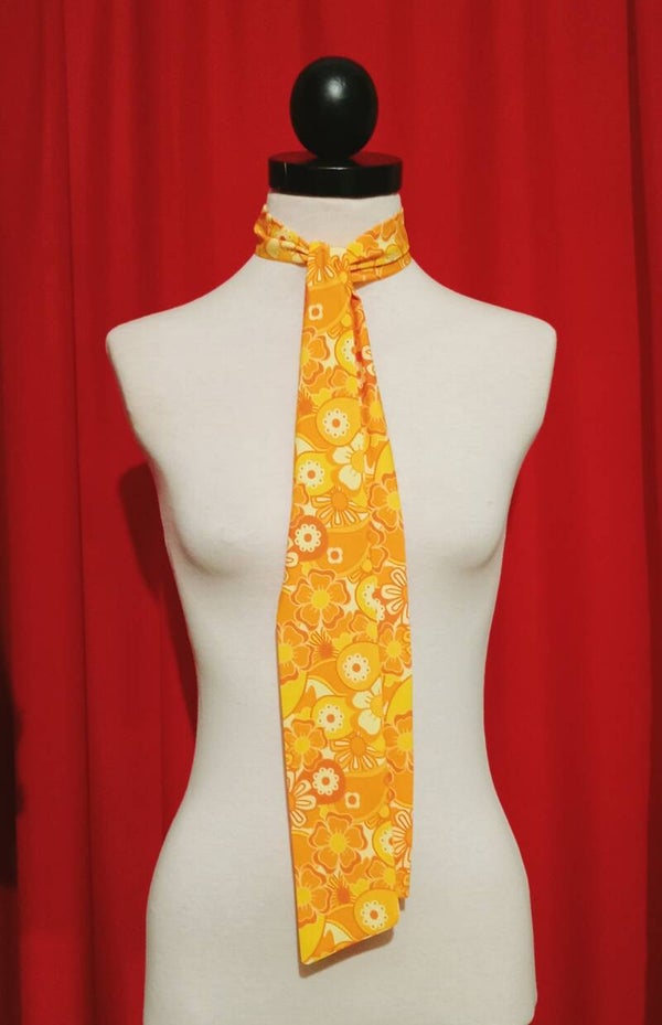 Orange yellow scarf