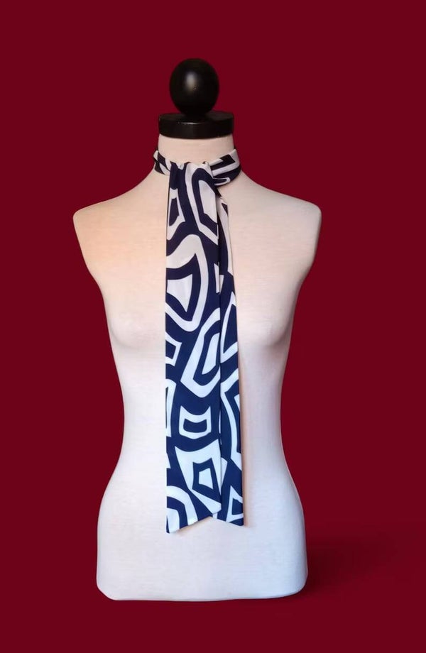 OpArt thin scarf
