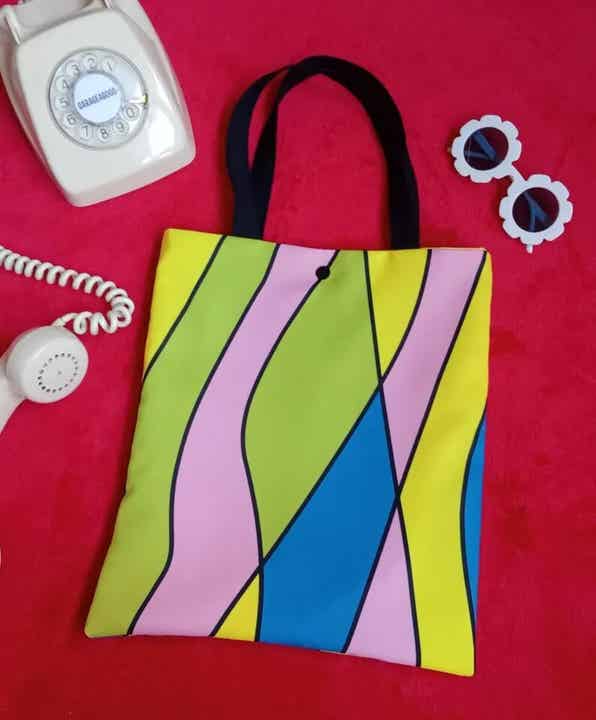 Colorful striped bag