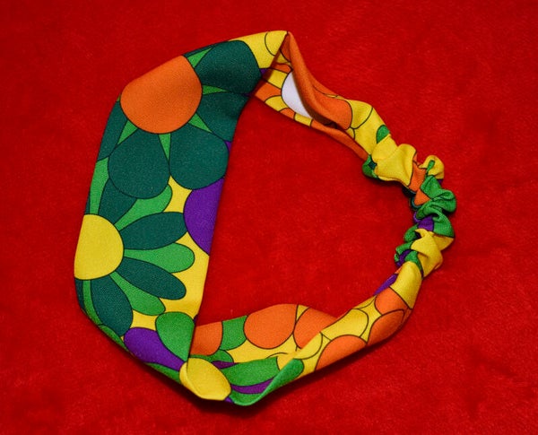 Orange & green headband