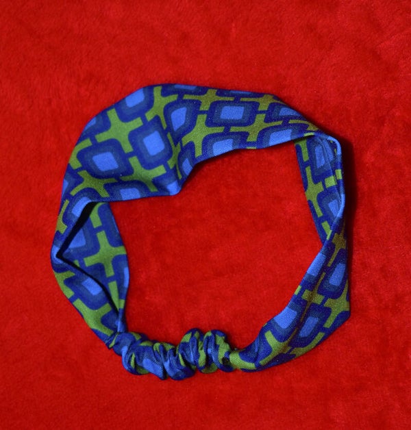 Green blue headband