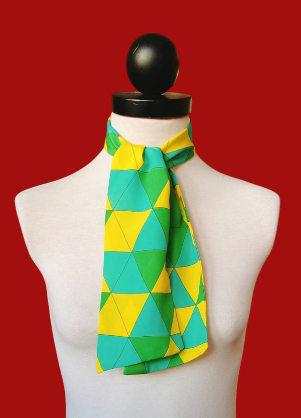 Fular Mini Amarllo/Verde