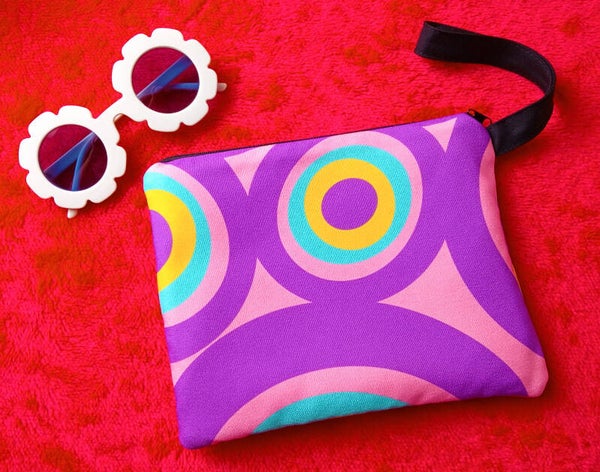 Pink & purple pouch