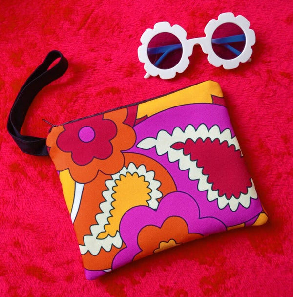 Paisley pink pouch