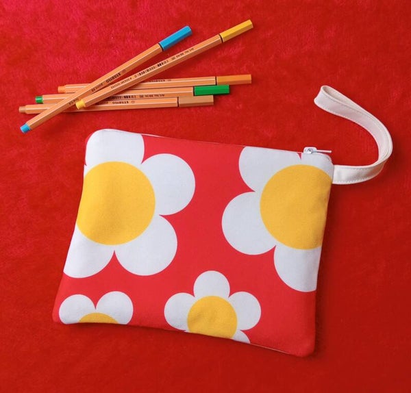 Flower red pouch
