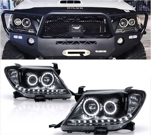 Hilux N70 Angel Eye LED Headlights