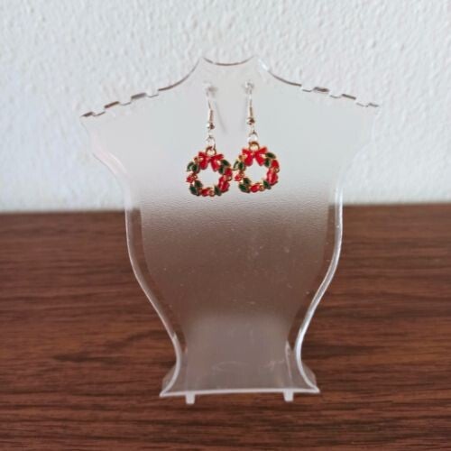 Handmade Christmas earrings