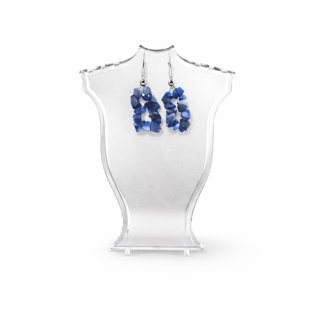 Sodalite Earrings - Natural Stone