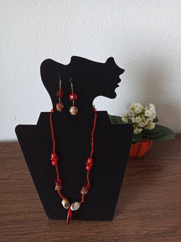Jewelry Set Rood