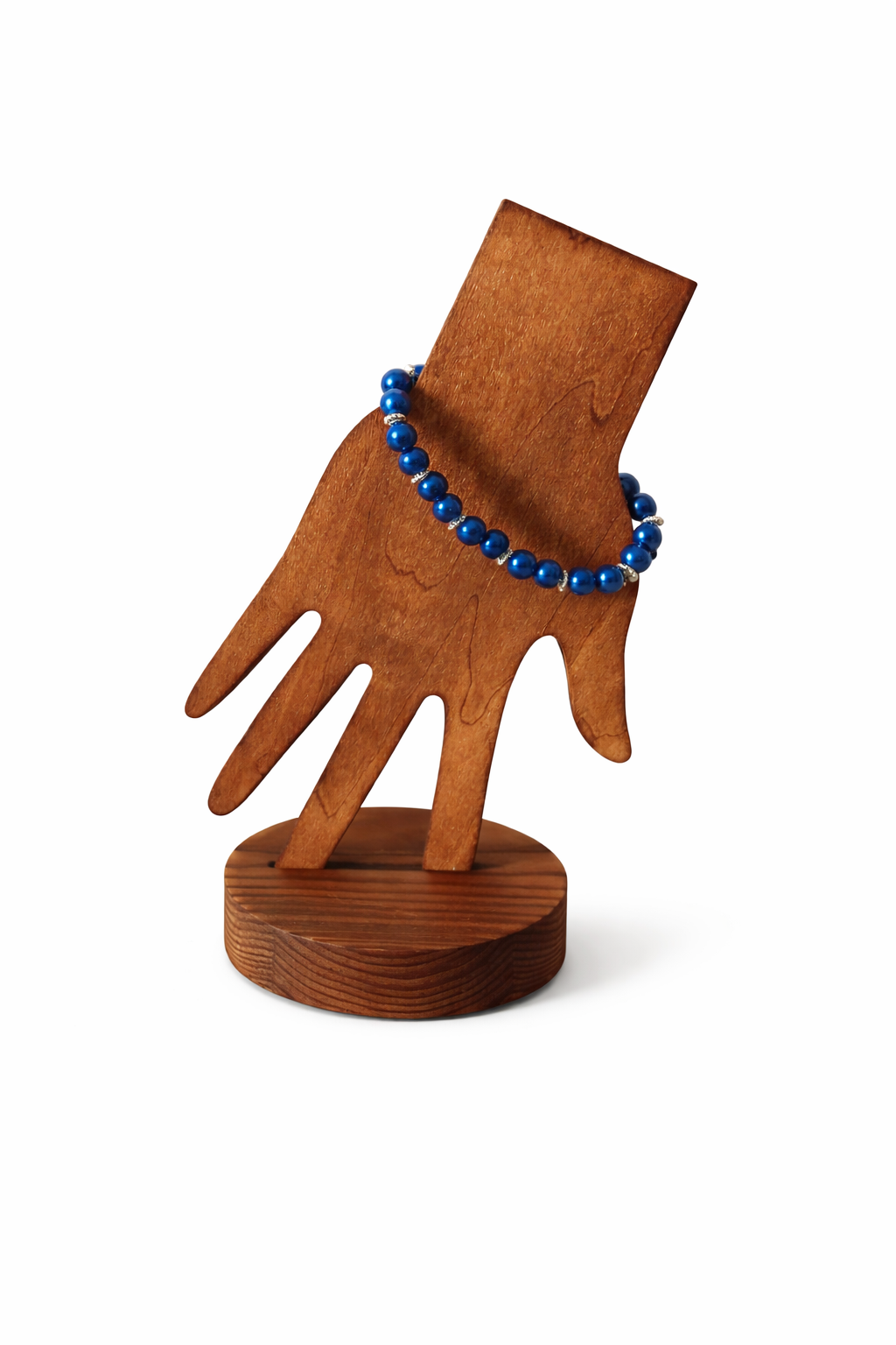 Blue Beaded Bracelet – Handmade Jewelry
