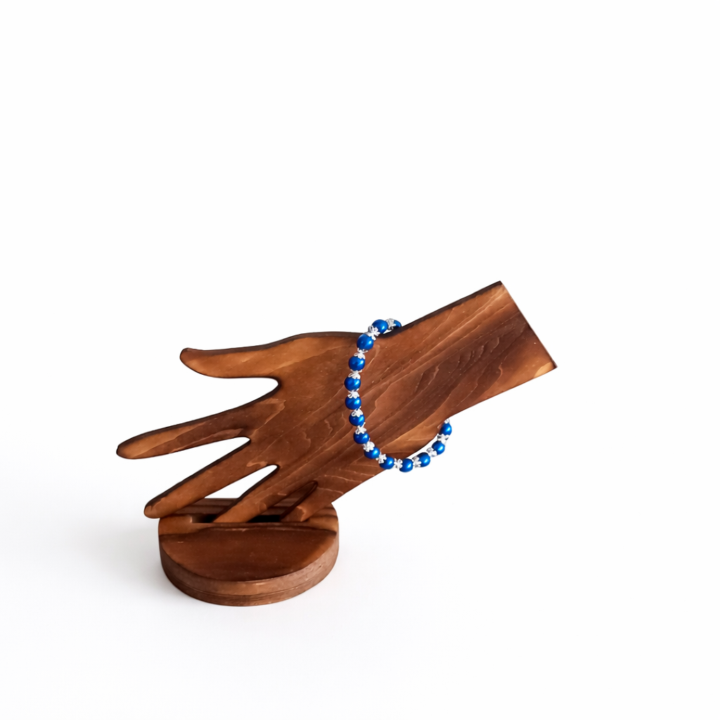 Blue Beaded Bracelet