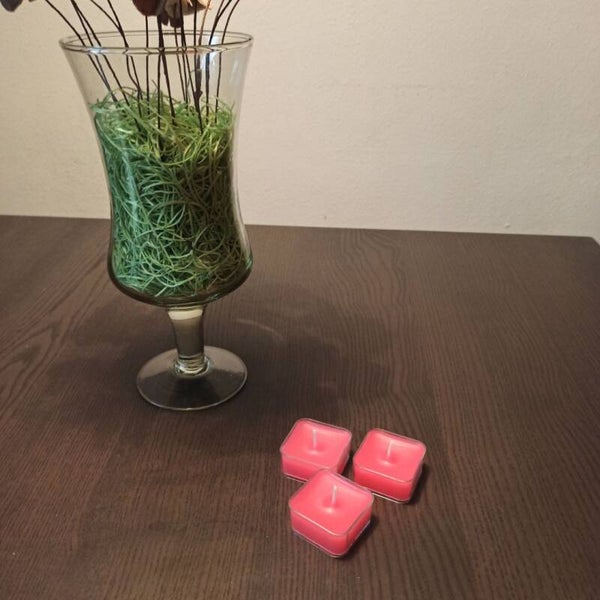 Pink chafing candle set