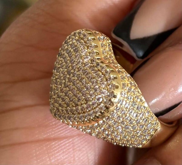 Anillos de corazones grandes