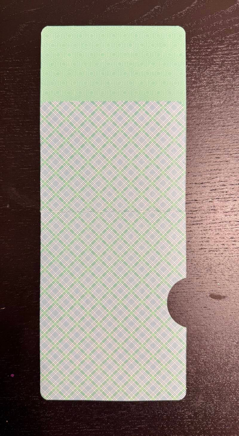 Optional Notch lower right opening pocket