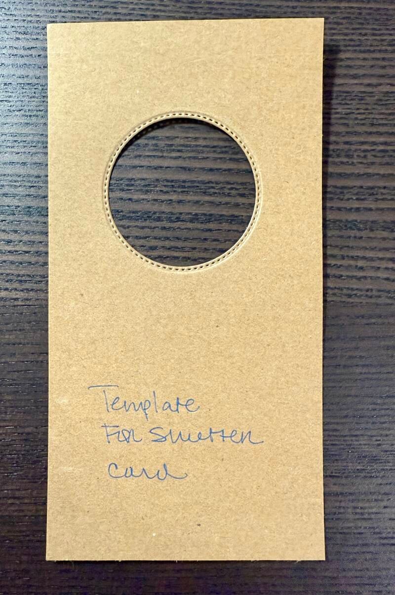 Template for Shutter Card