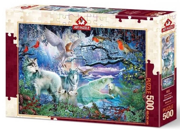 GLACIER-FOREST, waterval in het bos, 500 stukjes, 48x34cm.