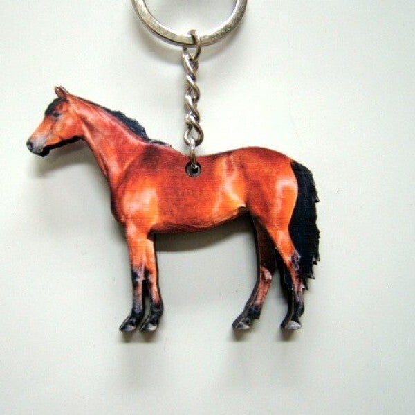 PAARD SLEUTELHANGER HOUT/ 5CM