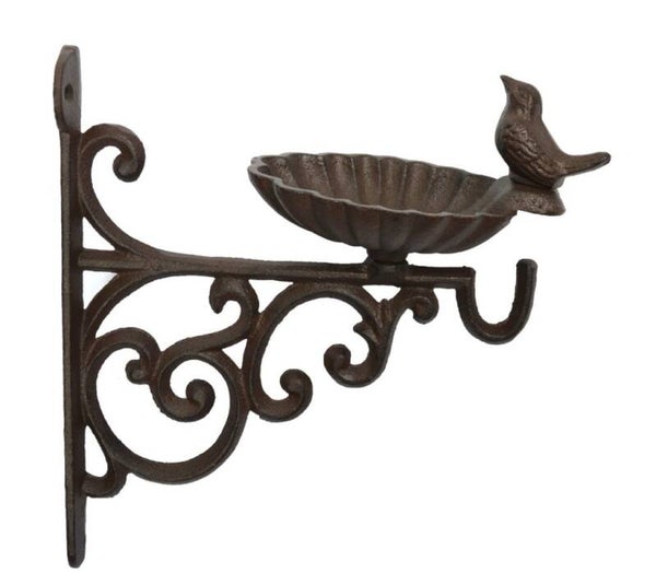Wandvoederhaak vogel, gietijzer