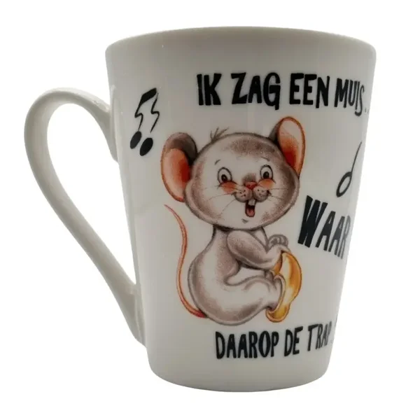 kinderliedjes-mok  Ik Zag Een Muis, 350 ml.